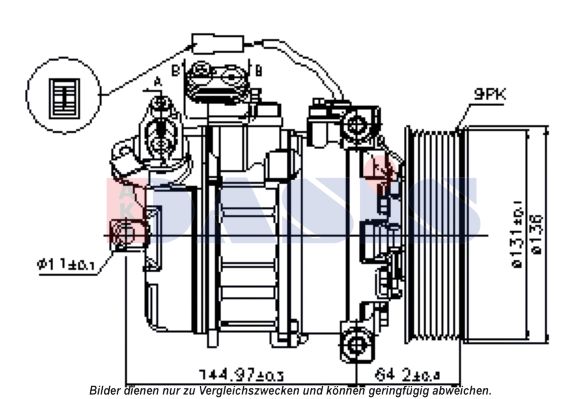 AKS DASIS Kompressor,kliimaseade 852740N